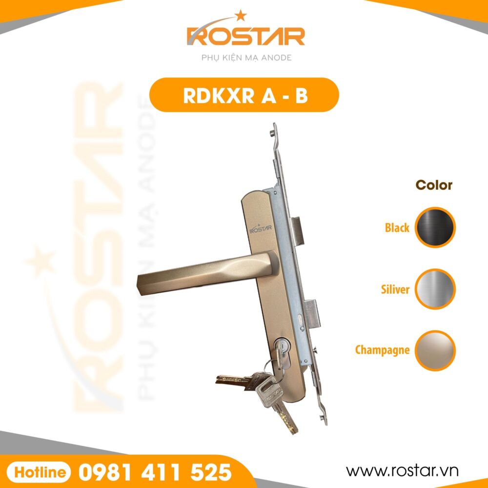 Bộ khóa đa điểm cửa đi hệ 55 xingfa RDKXR A-B
